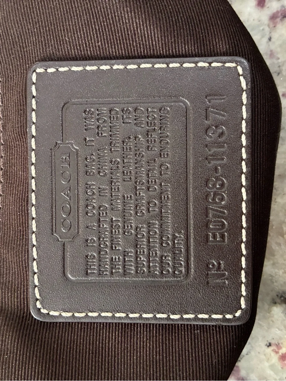 Coach vintage Y2K Signature Hobo Bag in brown monogram canvas with leather trim - Picture 5 of 7